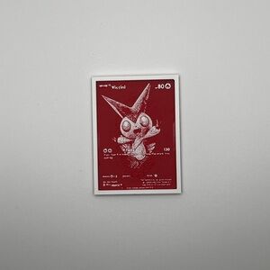 Victini Pokémon Card Scale 3D Printed Art
